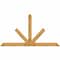 Ekena Millwork Saratoga Rough Sawn Timber Gable Bracket, Western Red Cedar, 108"W x 58"H x 6"D x 6"F, 13/12 Pitch GBW108X58X0606SAR00RWR - alternate 1